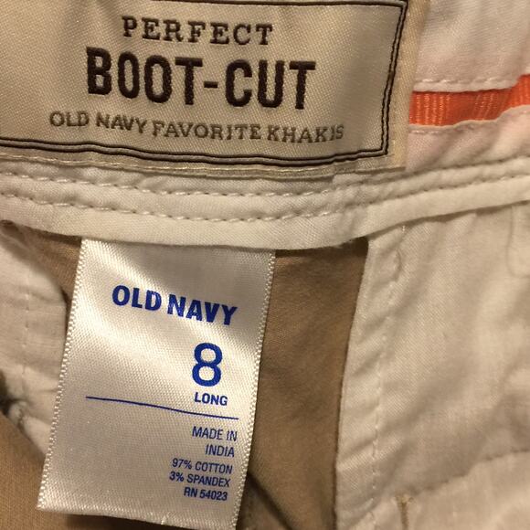 Women's Old Navy Perfect Boot-Cut Low Rise size 8 tan / Khakis pants - Picture 4 of 6